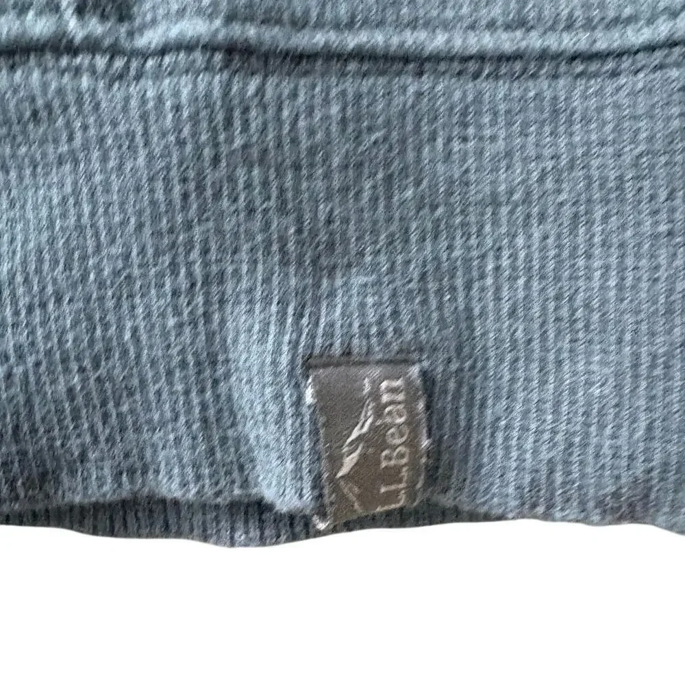L.L.Bean Slightly Fitted Hoodie Size L Mountain Graphic Pullover Gray GORPCORE